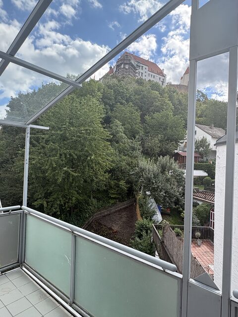 Blick zur Burg, Raum Landshut