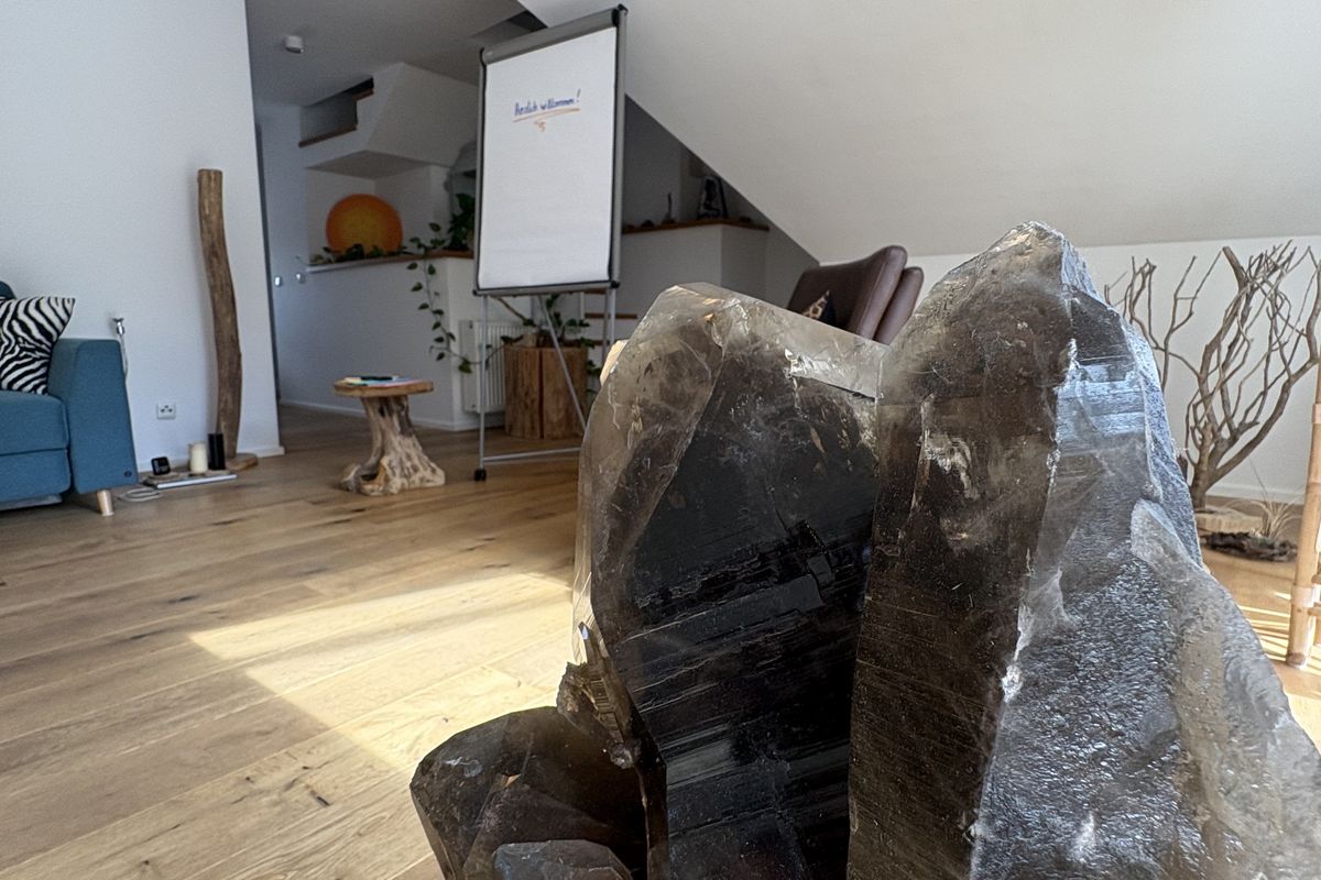Rauchquarz im Coaching-Raum Landshut